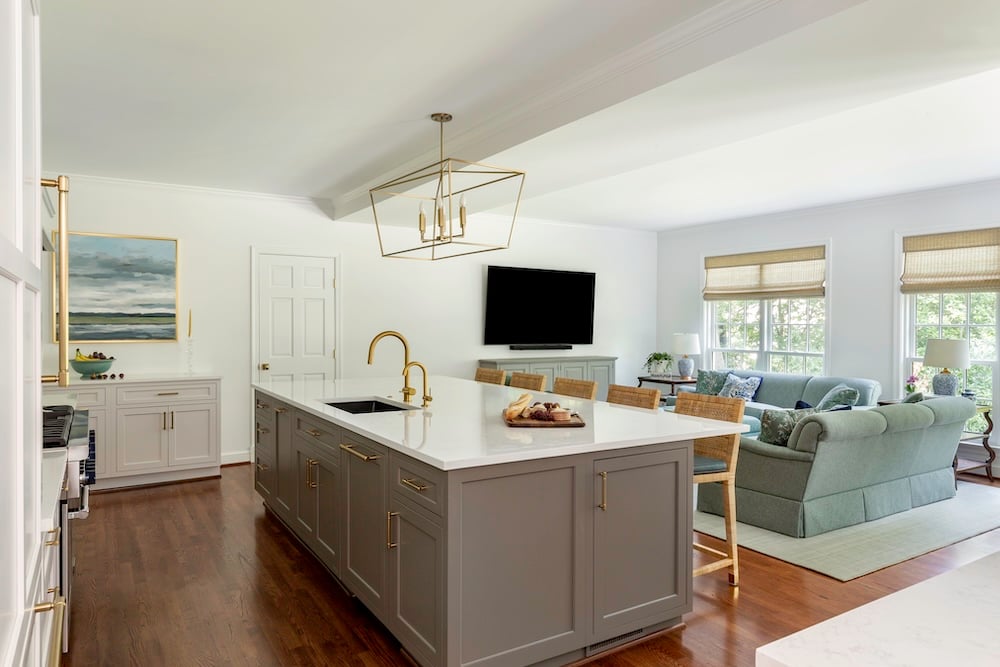 <img alt="Modern open-concept kitchen and living room in Northwest DC featuring a large gray island, gold fixtures, wooden stools, marble countertop, green sofa, large TV, and bright windows—expertly crafted by award-winning remodeler Smiley Renovations." src="#" /> <img alt="Modern open-concept kitchen and living room in Northwest DC featuring a large gray island, gold fixtures, wooden stools, marble countertop, green sofa, large TV, and bright windows—expertly crafted by award-winning remodeler Smiley Renovations." src="#" />