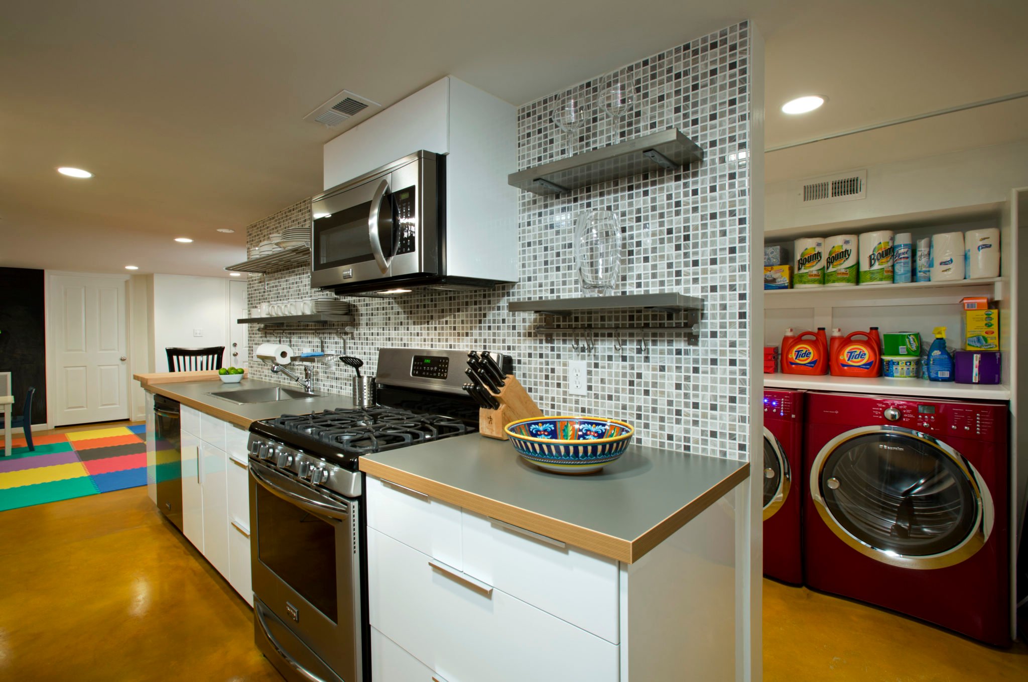 Ontario Basement Kitchen Laundry After